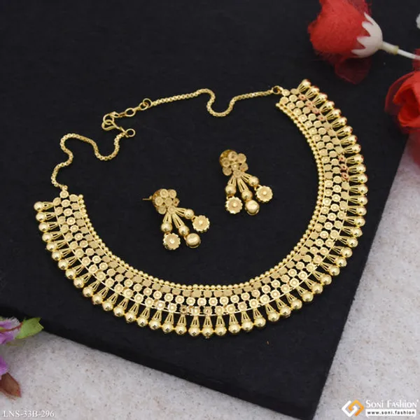 1_Gram_Gold_Plated_Exclusive_Design_Necklace_Set_For_Women_Style_B296