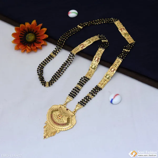 4_Line_Sparkling_Design_Gold_Plated_Mangalsutra_For_Women_Style_A922