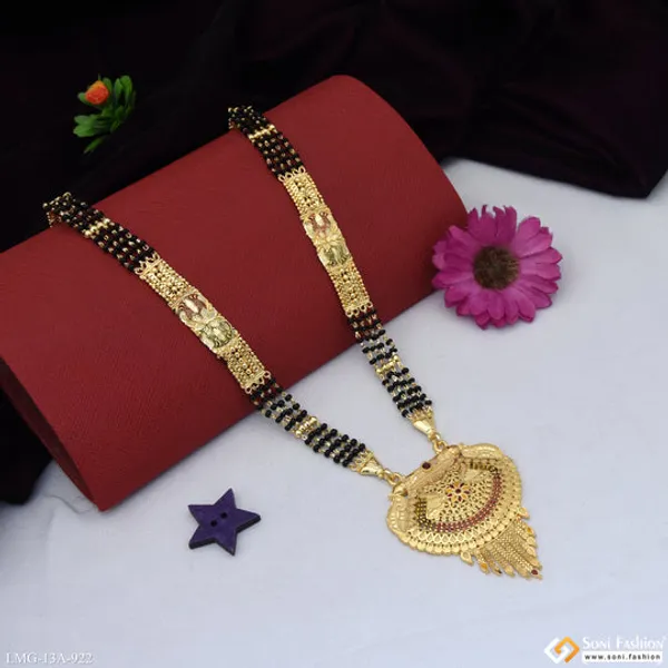 4_Line_Sparkling_Design_Gold_Plated_Mangalsutra_For_Women_Style_A922