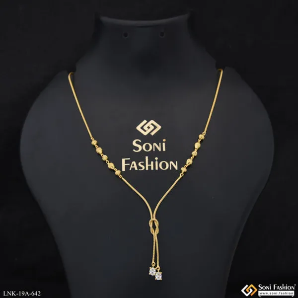 1_Gram_Gold_Plated_Chic_Design_Necklace_For_Ladies_Style_A642