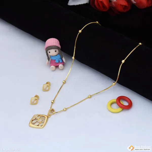 Classic_Design_Gold_Plated_Necklace_Set_For_Women_Style_B365