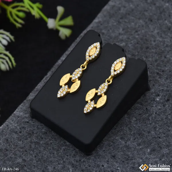 Latest_Design_Gold_Plated_Earrings_For_Ladies_Style_A246