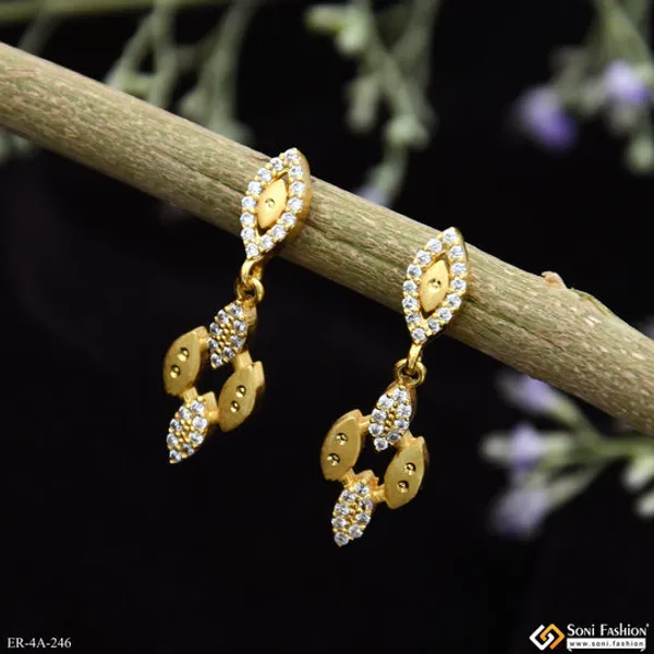Latest_Design_Gold_Plated_Earrings_For_Ladies_Style_A246