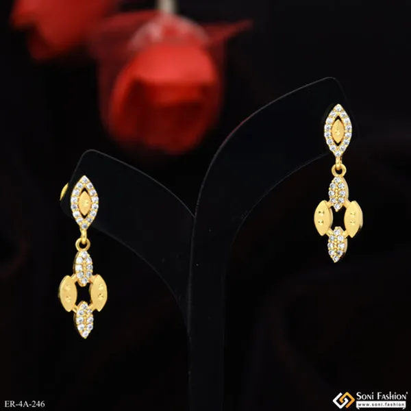 Latest_Design_Gold_Plated_Earrings_For_Ladies_Style_A246