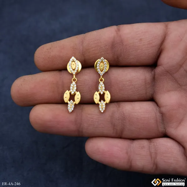 Latest_Design_Gold_Plated_Earrings_For_Ladies_Style_A246