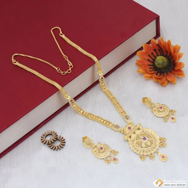 Gorgeous_Design_Gold_Plated_Necklace_Set_For_Women_Style_B255