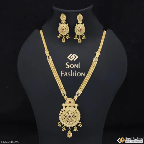 Gorgeous_Design_Gold_Plated_Necklace_Set_For_Women_Style_B255