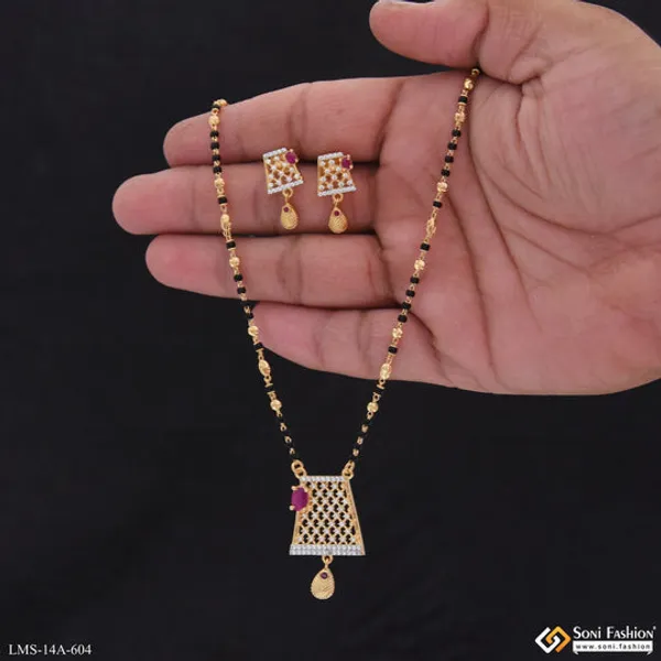 Best_Quality_Gold_Plated_Mangalsutra_Set_For_Women_Style_A604
