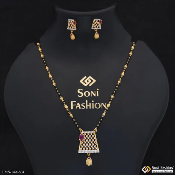 Best_Quality_Gold_Plated_Mangalsutra_Set_For_Women_Style_A604