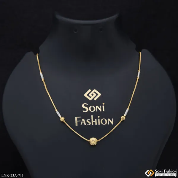 1_Gram_Gold_Plated_Dazzling_Design_Necklace_For_Ladies_Style_A711