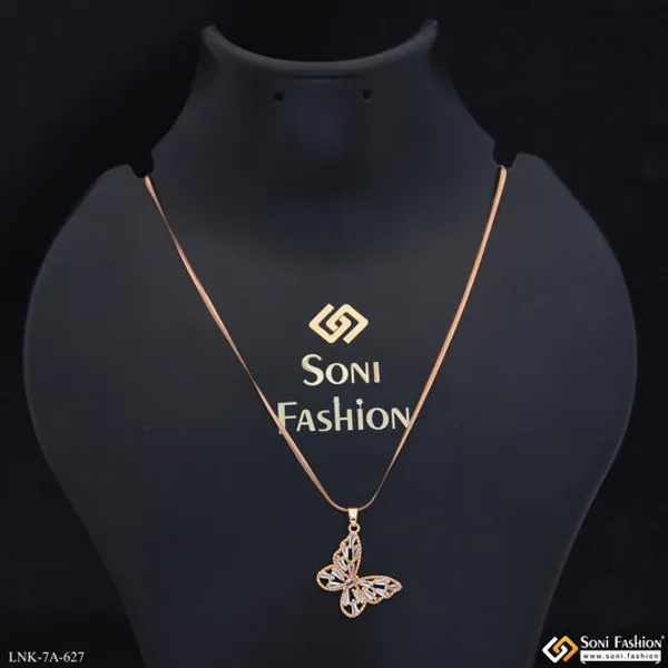 Stunning_Design_Rose_Gold_Color_Chain_Pendant_For_Ladies_Style_A627