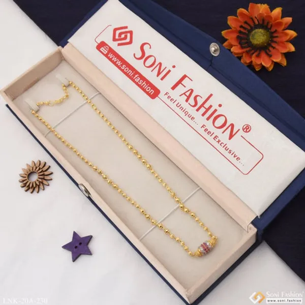 1_Gram_Gold_Plated_With_Diamond_Lovely_Design_Necklace_For_Ladies_Style_A230
