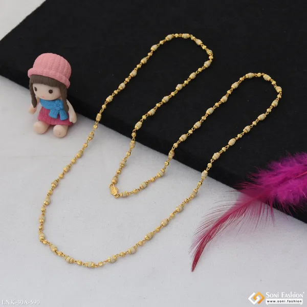 1_Gram_Gold_Plated_Lovely_Design_Tulsi_Mala_For_Women_Style_A590