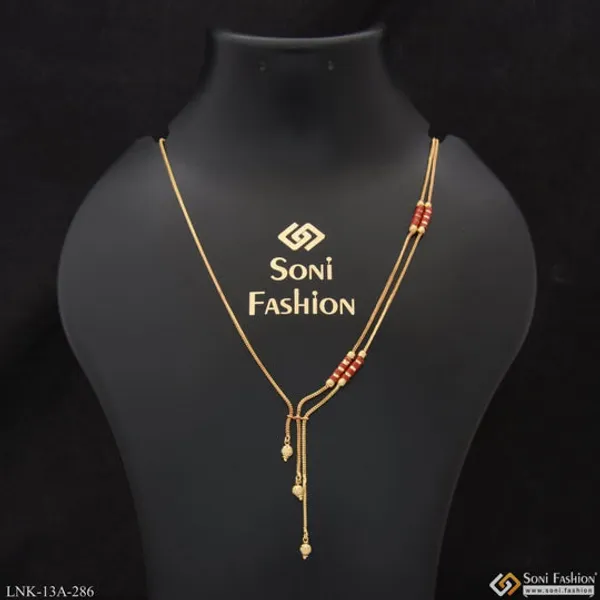 1_Gram_Gold_Plated_Pretty_Design_Classic_Design_Necklace_For_Ladies_Style_A286
