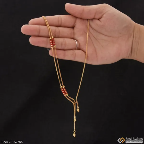 1_Gram_Gold_Plated_Pretty_Design_Classic_Design_Necklace_For_Ladies_Style_A286
