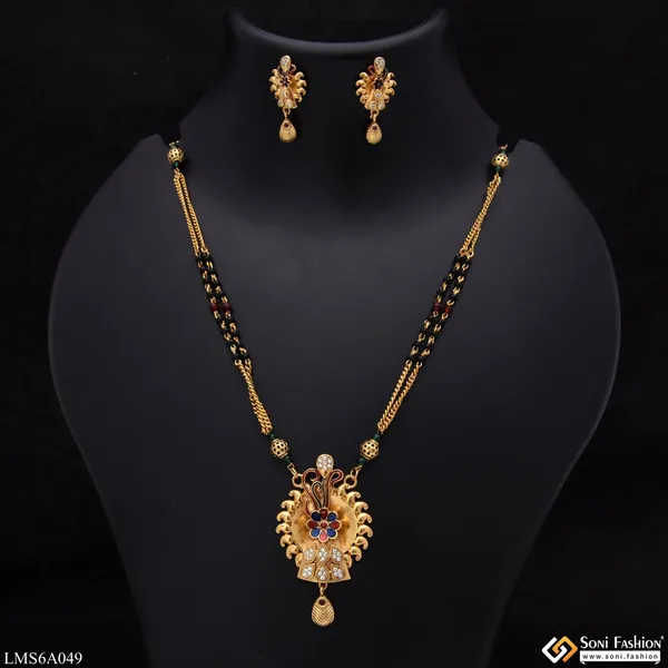 Best_Quality_With_Diamond_Gold_Plated_Mangalsutra_Set_For_Women_Style_Lmsa049
