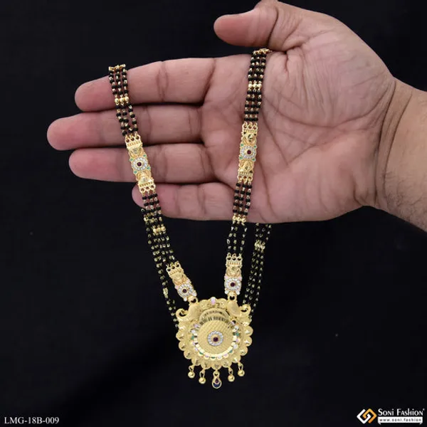 Latest_Design_Gold_Plated_Mangalsutra_For_Women_Style_B009