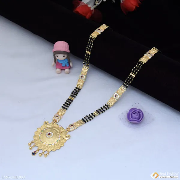 Latest_Design_Gold_Plated_Mangalsutra_For_Women_Style_B009
