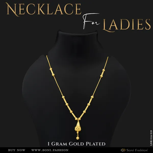 1_Gram_Gold_Plated_Graceful_Design_Necklace_For_Ladies_Style_A519