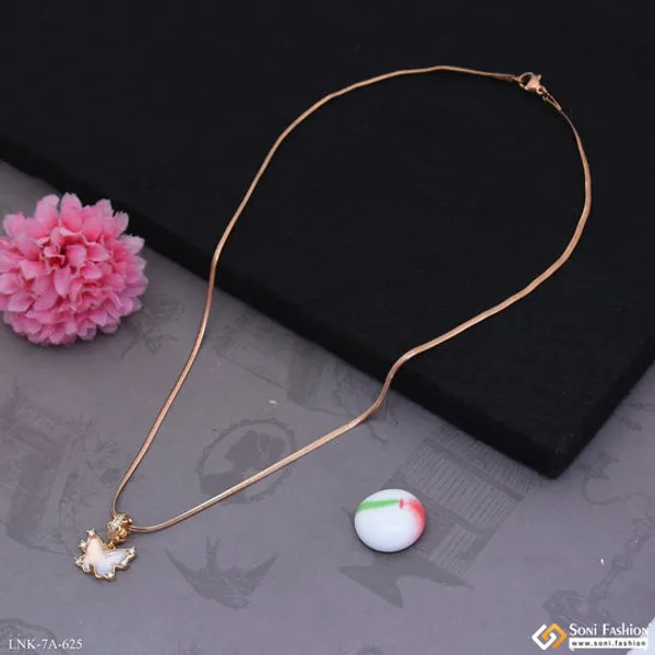 Fashionable_Rose_Gold_Color_Chain_Pendant_For_Ladies_Style_A625