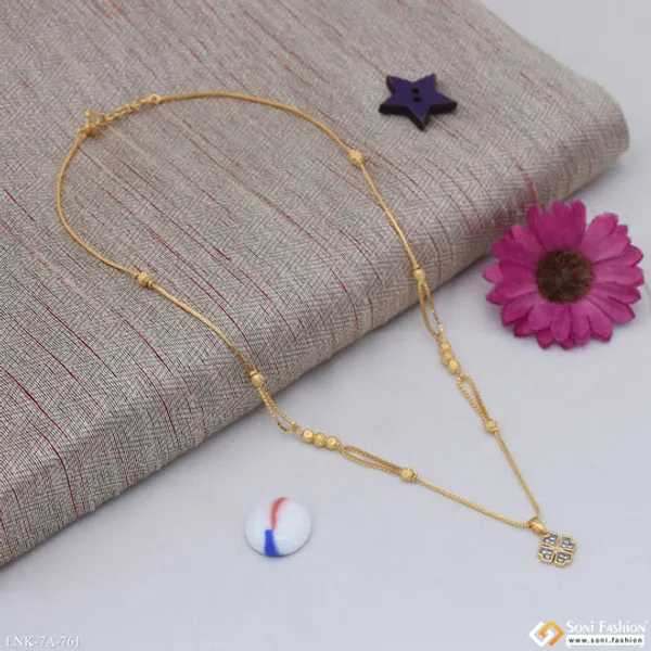 Best_Quality_Gold_Plated_Chain_Pendant_For_Ladies_Style_A761