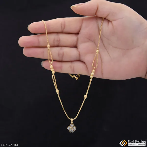 Best_Quality_Gold_Plated_Chain_Pendant_For_Ladies_Style_A761
