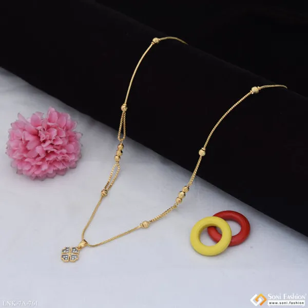 Best_Quality_Gold_Plated_Chain_Pendant_For_Ladies_Style_A761