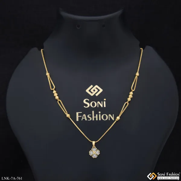 Best_Quality_Gold_Plated_Chain_Pendant_For_Ladies_Style_A761