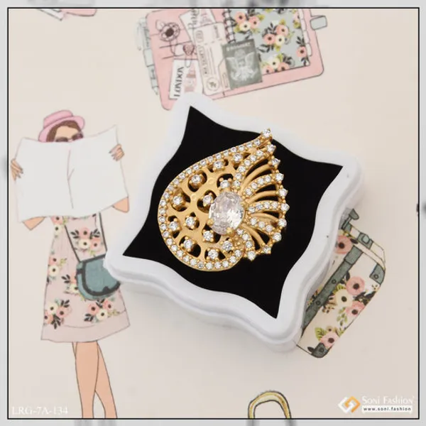 White_Stone_With_Diamond_Gorgeous_Design_Gold_Plated_Ring_For_Ladies_Style_Lrg_134