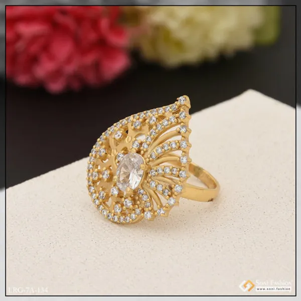 White_Stone_With_Diamond_Gorgeous_Design_Gold_Plated_Ring_For_Ladies_Style_Lrg_134