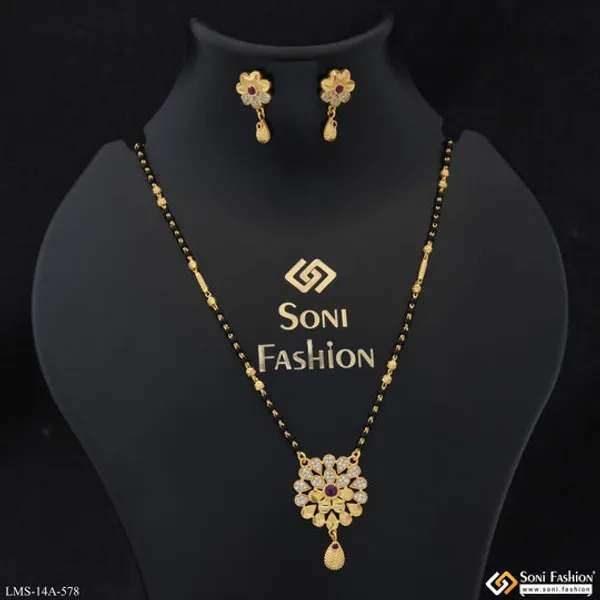 Brilliant_Design_Gold_Plated_Mangalsutra_Set_For_Women_Style_A578