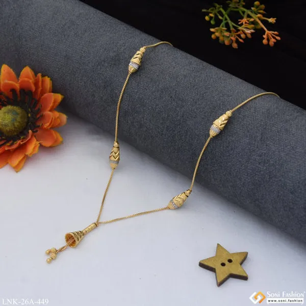 1_Gram_Gold_Plated_Fashionable_Chic_Design_Necklace_For_Ladies_Style_A449