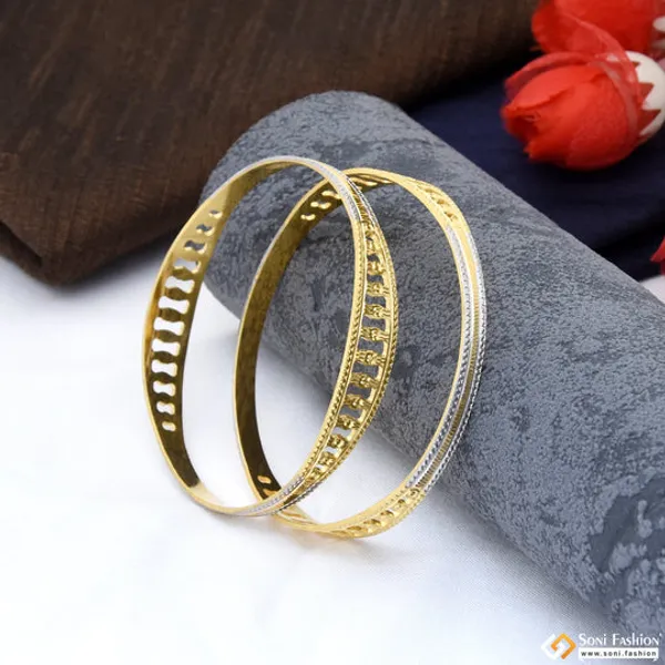 1_Gram_Gold_Plated_Magnificent_Design_Designer_Bangles_For_Lady_Style_A028