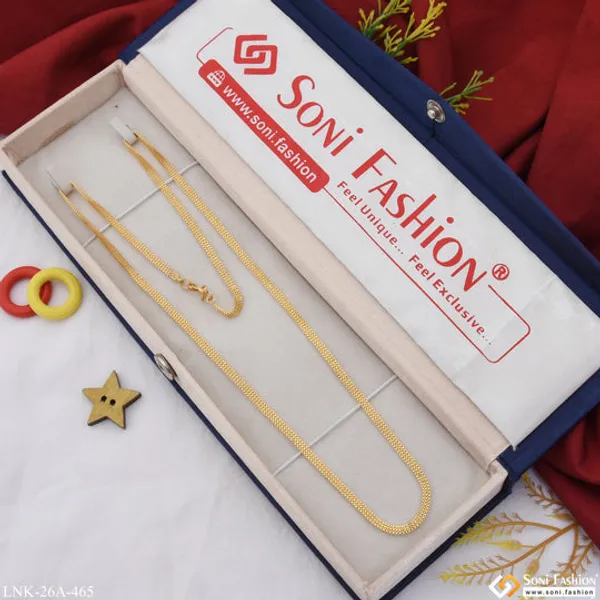 1_Gram_Gold_Plated_Chic_Design_Fashion_Forward_Chain_For_Ladies_Style_A465