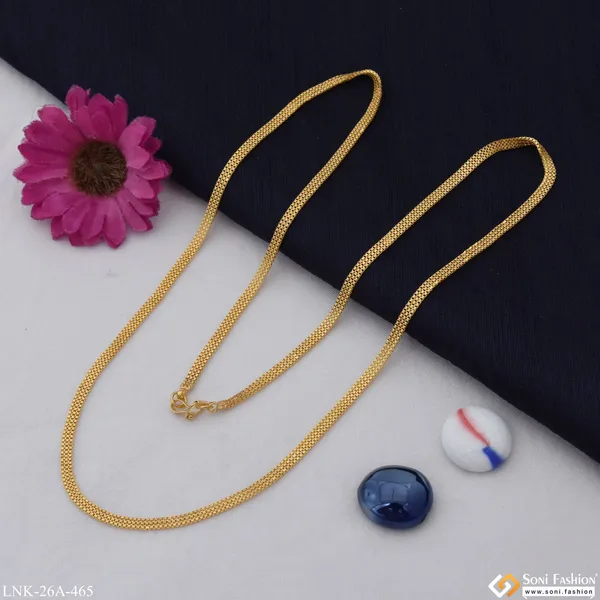 1_Gram_Gold_Plated_Chic_Design_Fashion_Forward_Chain_For_Ladies_Style_A465