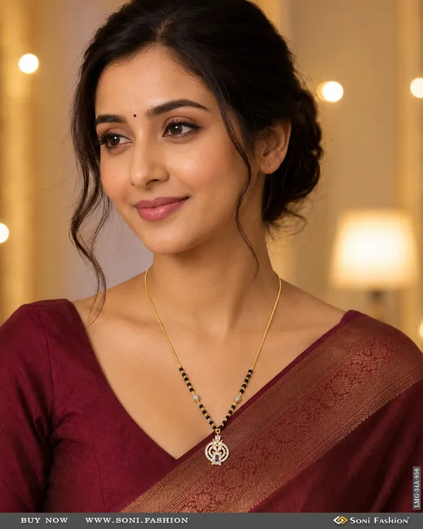 1_Gram_Gold_Plated_Charming_Design_Mangalsutra_For_Women_Style_A856