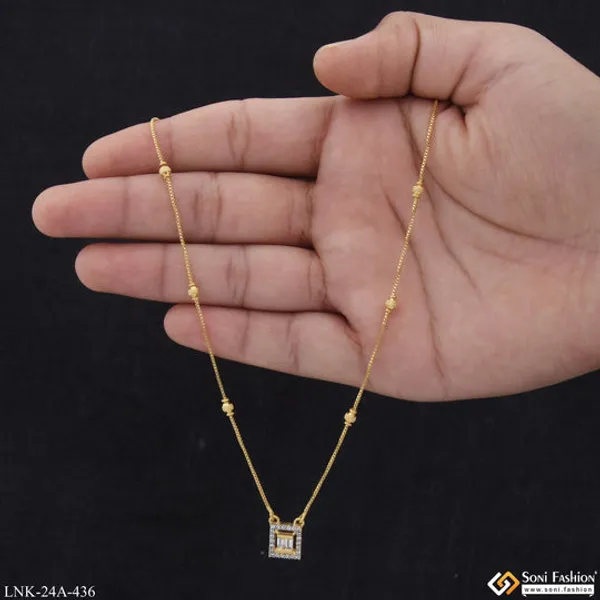 1_Gram_Gold_Plated_With_Diamond_Latest_Design_Necklace_For_Ladies_Style_A436