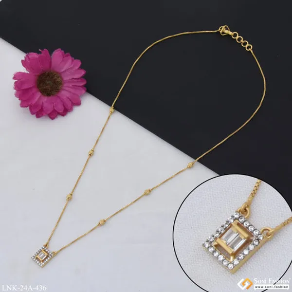 1_Gram_Gold_Plated_With_Diamond_Latest_Design_Necklace_For_Ladies_Style_A436