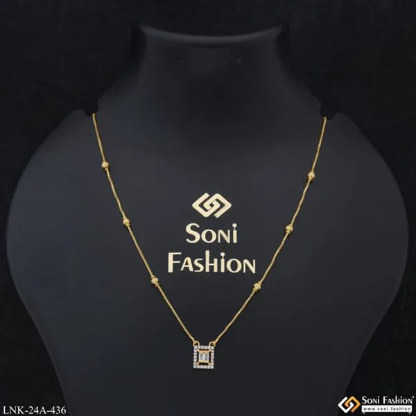 1_Gram_Gold_Plated_With_Diamond_Latest_Design_Necklace_For_Ladies_Style_A436