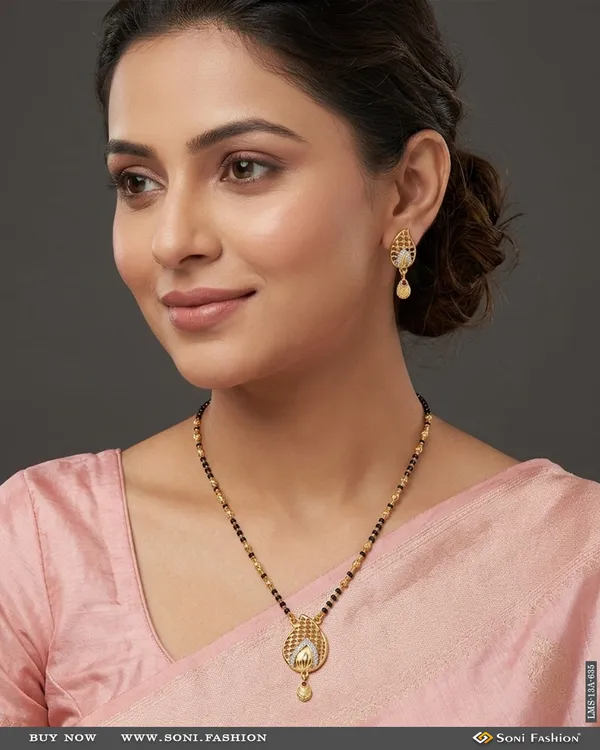 Latest_Design_Gold_Plated_Mangalsutra_Set_For_Women_Style_A635