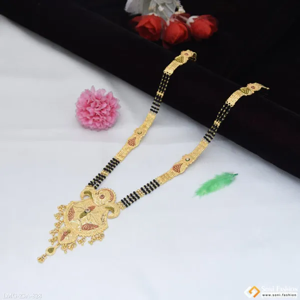 3_Line_High_Class_Design_Gold_Plated_Mangalsutra_For_Women_Style_A828