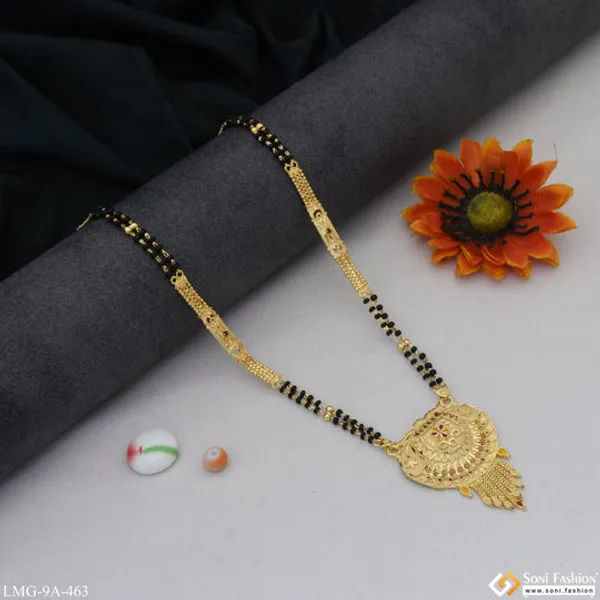 New_Style_Eye_Catching_Design_Gold_Plated_Mangalsutra_For_Women_Style_A463