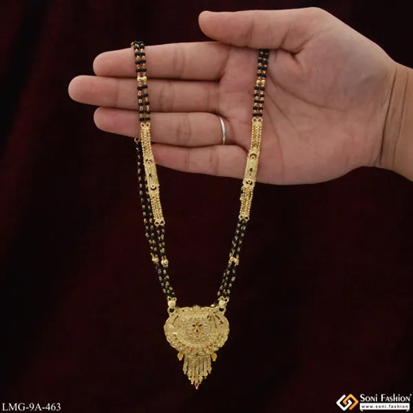 New_Style_Eye_Catching_Design_Gold_Plated_Mangalsutra_For_Women_Style_A463