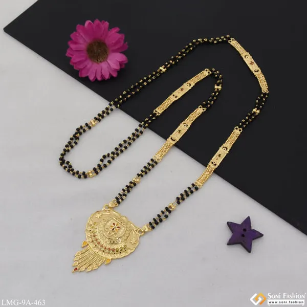New_Style_Eye_Catching_Design_Gold_Plated_Mangalsutra_For_Women_Style_A463