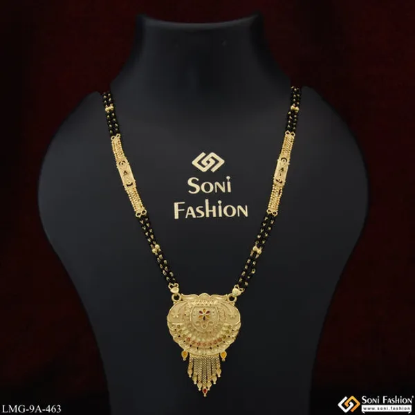 New_Style_Eye_Catching_Design_Gold_Plated_Mangalsutra_For_Women_Style_A463