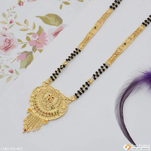 New_Style_Eye_Catching_Design_Gold_Plated_Mangalsutra_For_Women_Style_A463