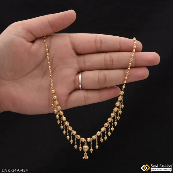 1_Gram_Gold_Plated_Designer_Finely_Detailed_Necklace_For_Ladies_Style_A424