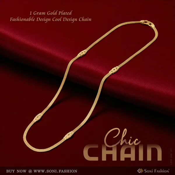 1_Gram_Gold_Plated_Fashionable_Design_Cool_Design_Chain_For_Ladies_Style_A187
