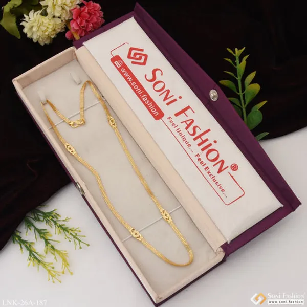 1_Gram_Gold_Plated_Fashionable_Design_Cool_Design_Chain_For_Ladies_Style_A187