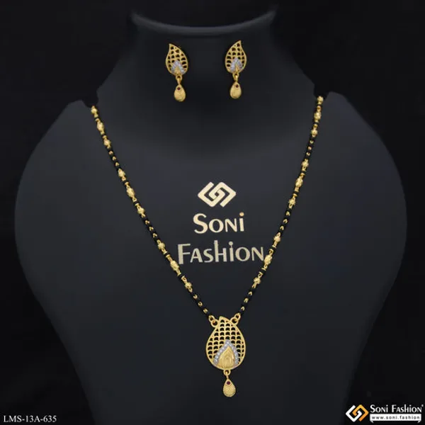 Latest_Design_Gold_Plated_Mangalsutra_Set_For_Women_Style_A635